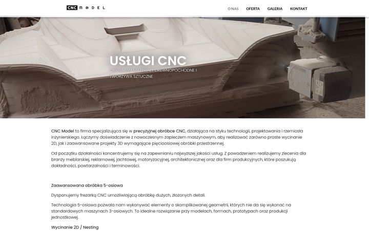 Screenshot of cncmodel.pl