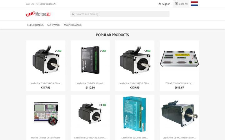 Screenshot of cncmotor.eu