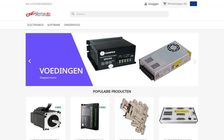 Skærmbillede af cncmotor.nl