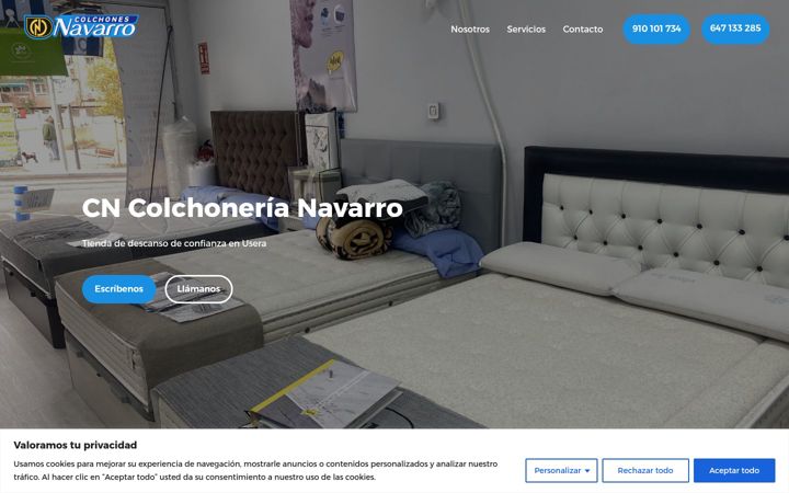 Screenshot of cncolchonerianavarro.com