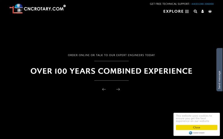 Screenshot of cncrotary.com