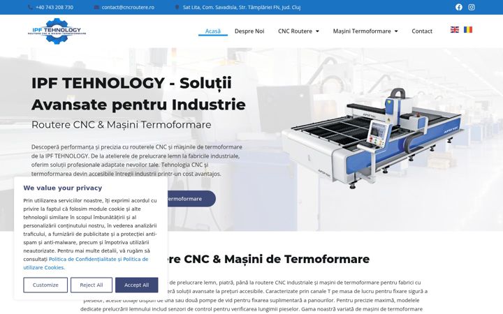 Screenshot of cncroutere.ro