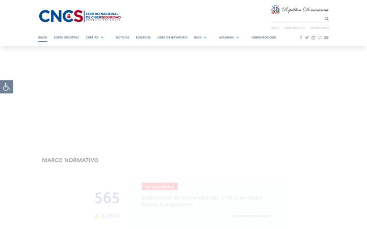Screenshot of cncs.gob.do