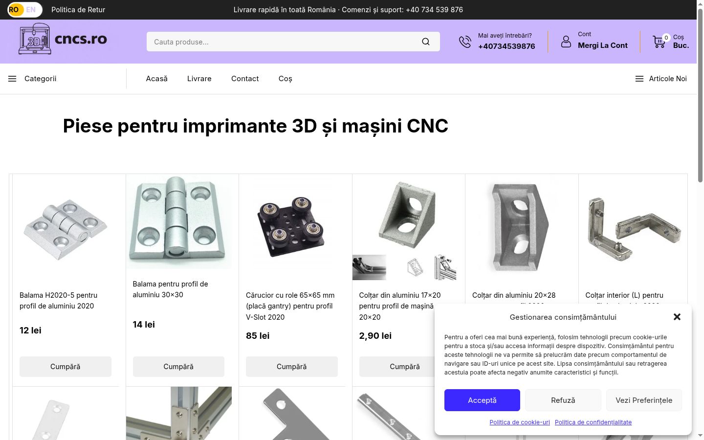 Zrzut ekranu banera zgody wyświetlanego przed jakąkolwiek interakcją