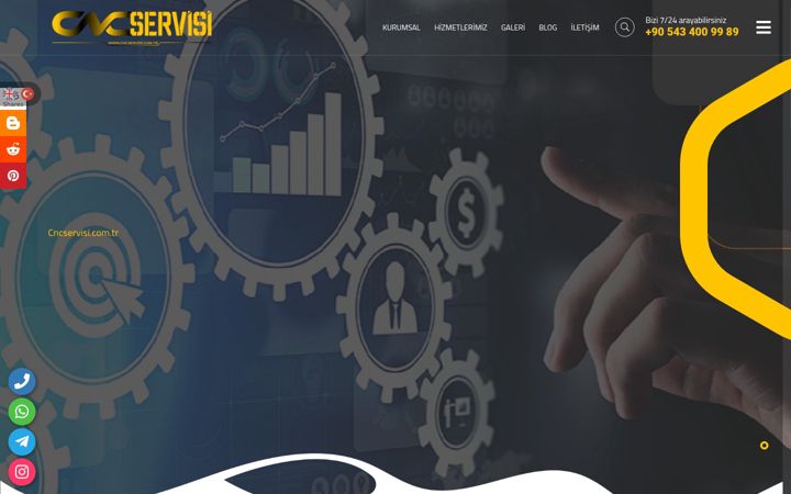 Екранна снимка на cncservisi.com.tr