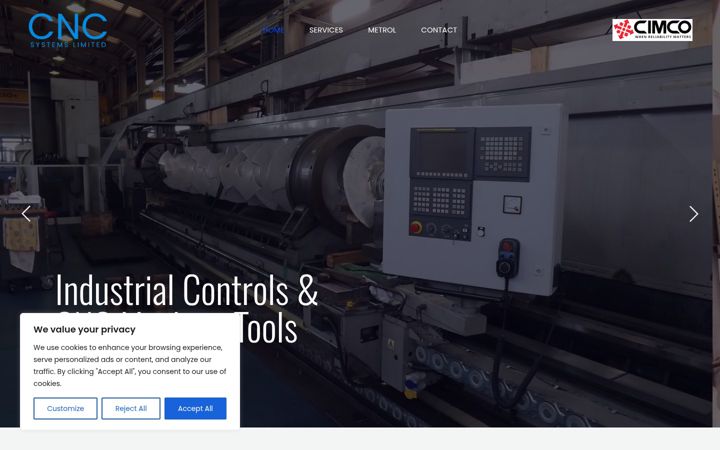 Screenshot of cncsystemsltd.co.uk