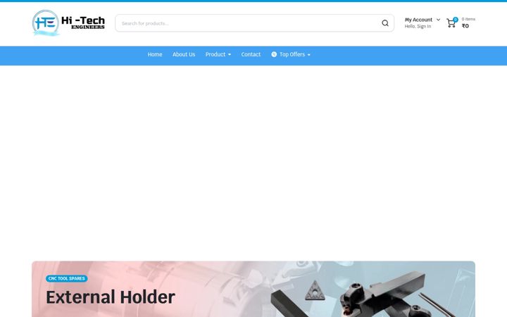 Screenshot of cnctoolspares.com