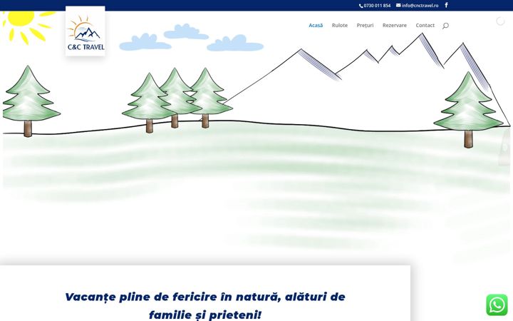 Screenshot of cnctravel.ro