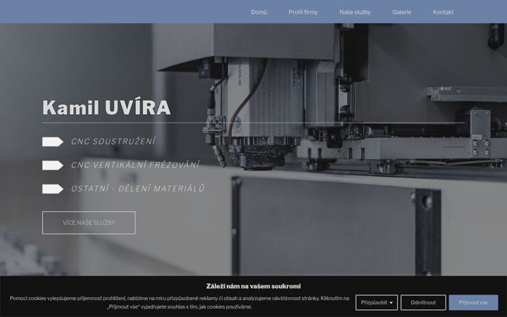 Screenshot του cncuvira.cz