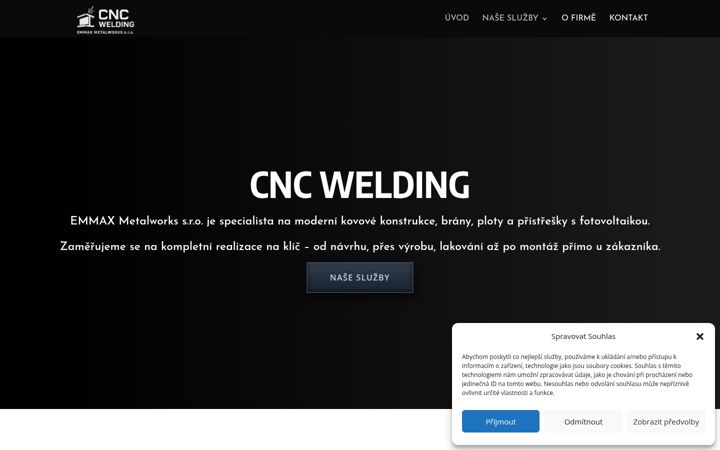Screenshot του cncwelding.cz
