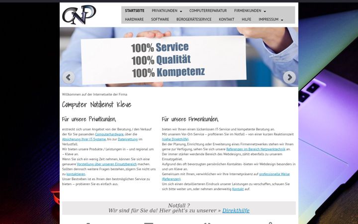 Screenshot of cnd-kleve.de