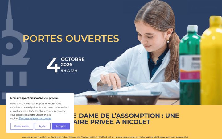 Zrzut ekranu cnda.qc.ca