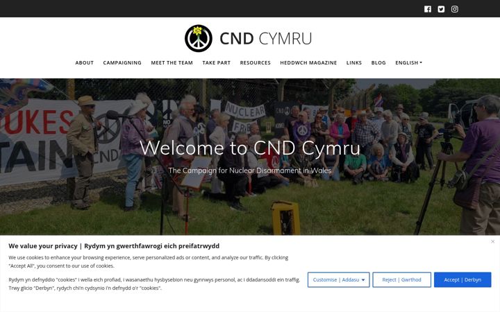 Capture d'écran de cndcymru.org