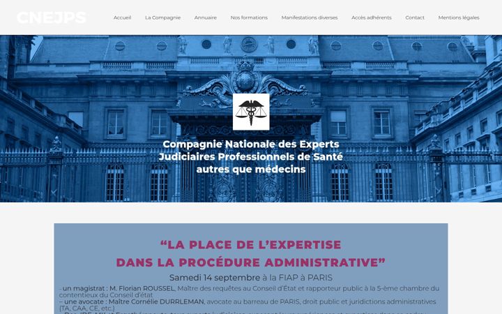Screenshot of cnejps.fr
