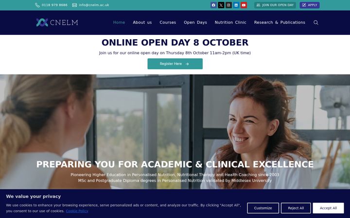 Zrzut ekranu cnelm.ac.uk