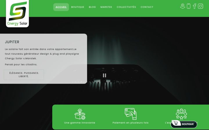 Screenshot of cnergysolar.com