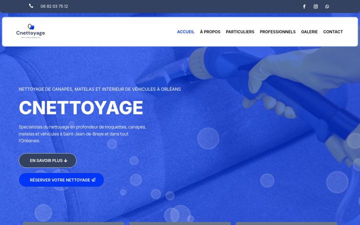 Screenshot of cnettoyage-orleans.fr