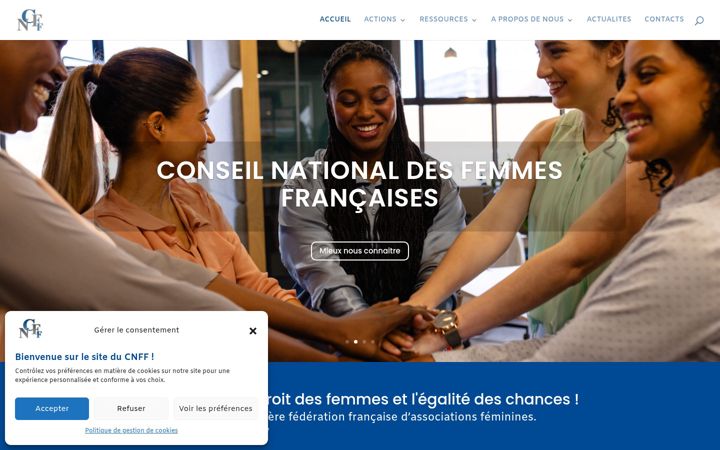 Screenshot of cnff.fr