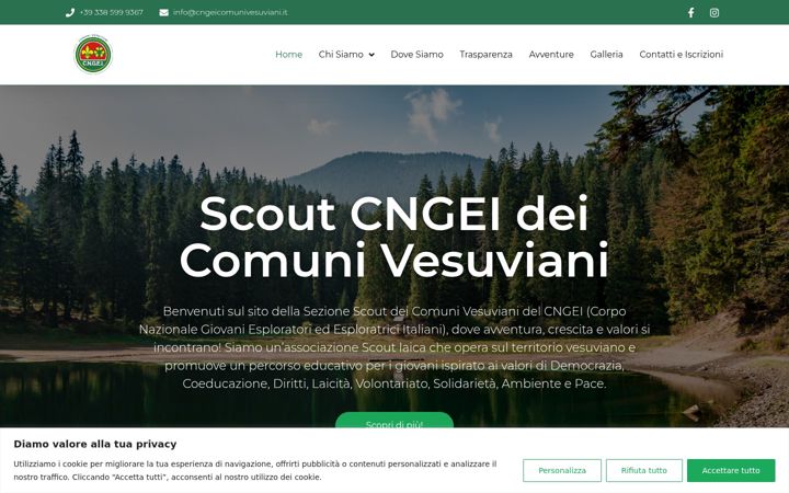 Skærmbillede af cngeicomunivesuviani.it