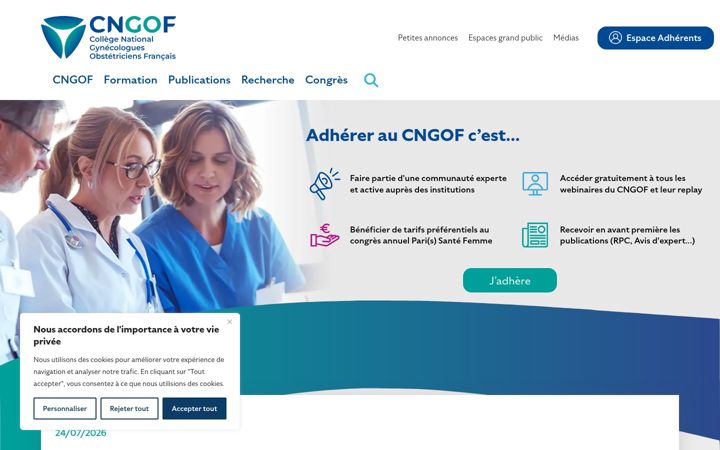 Screenshot of cngof.fr