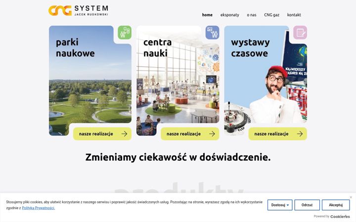 Snímek obrazovky cngsystem.pl