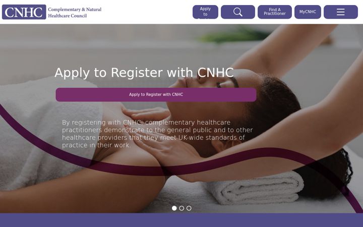 Screenshot of cnhc.org.uk