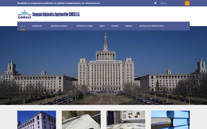 Screenshot of cni-coresi.ro