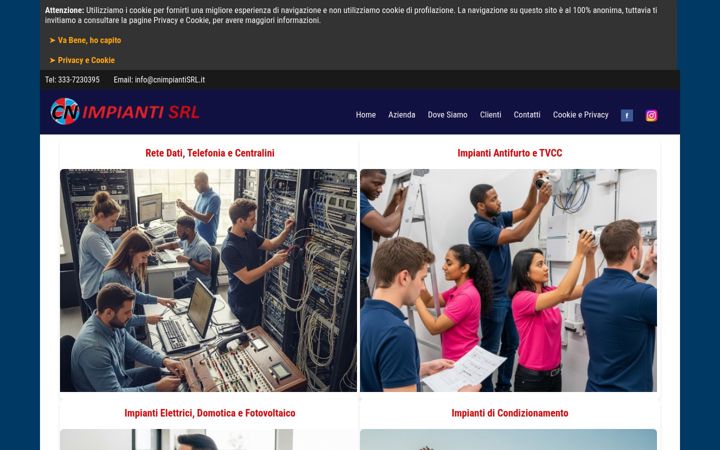 Screenshot of cnimpiantisas.it