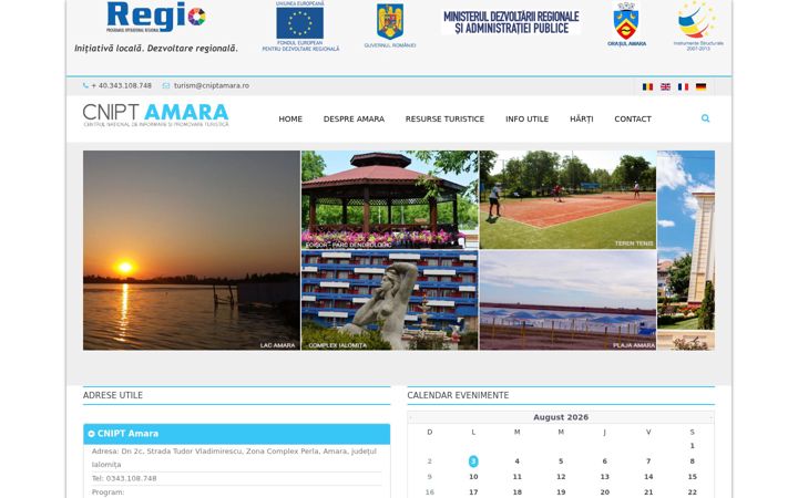 Screenshot of cniptamara.ro