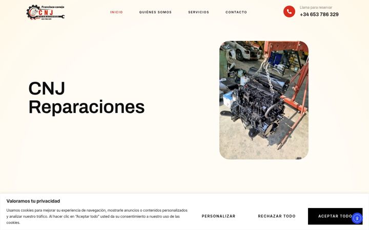 Captura de ecrã de cnjreparaciones.es