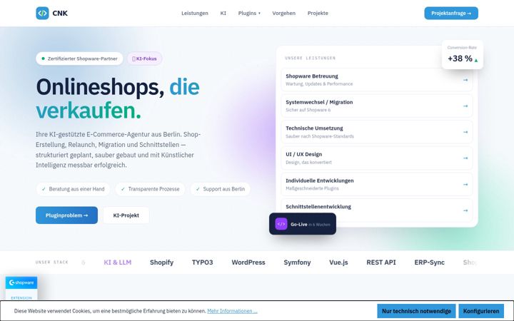Screenshot of cnk-ecommerce.de