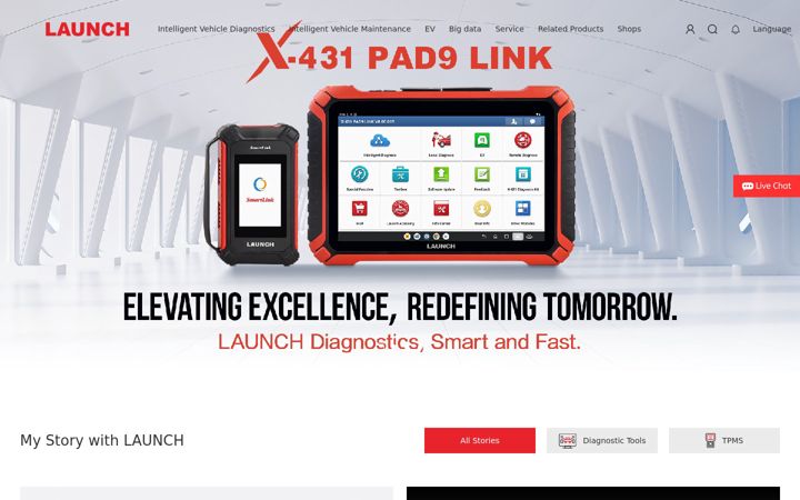 Screenshot of cnlaunch.com
