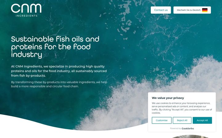 Screenshot of cnm-ingredients.com