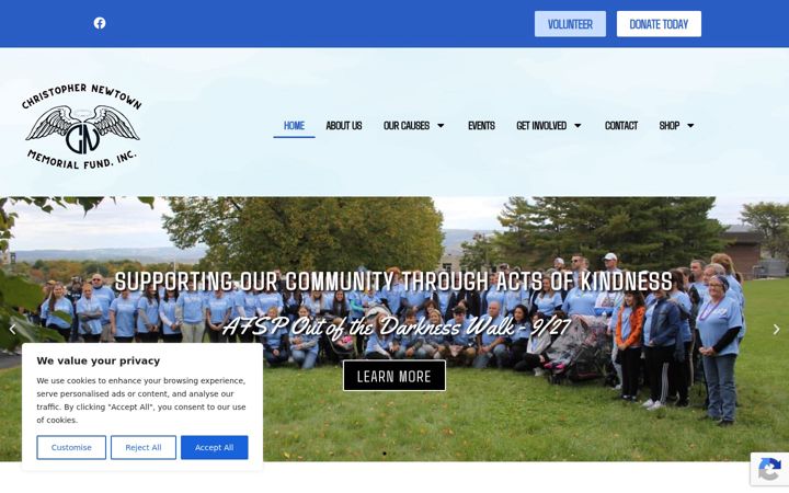 Screenshot of cnmemorial.org