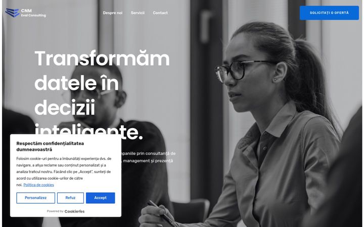 Screenshot of cnmeval.ro