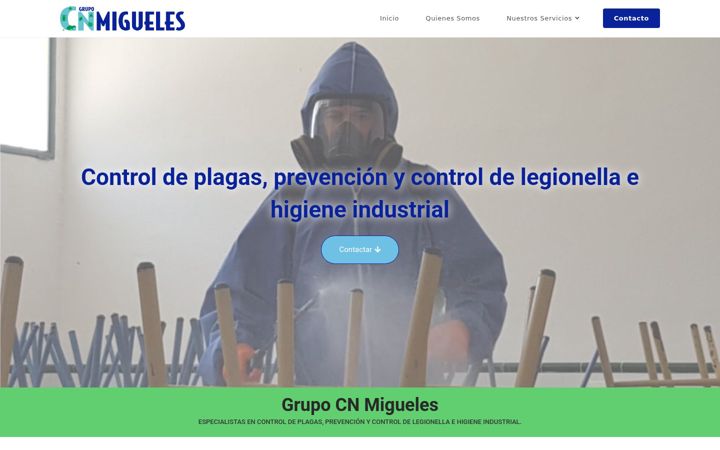 Screenshot of cnmigueles.com