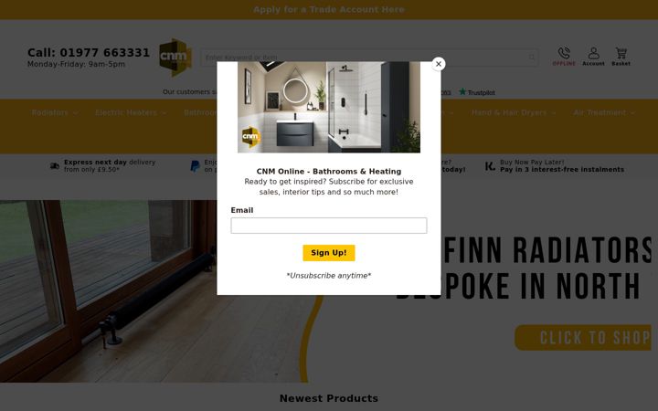Screenshot of cnmonline.co.uk