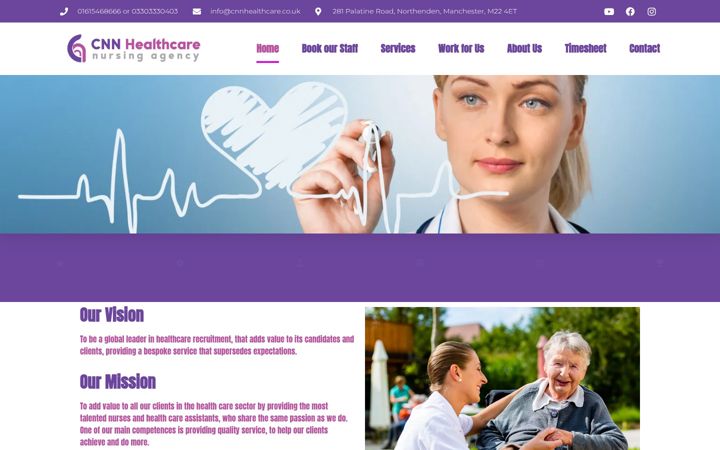 Zrzut ekranu cnnhealthcare.co.uk