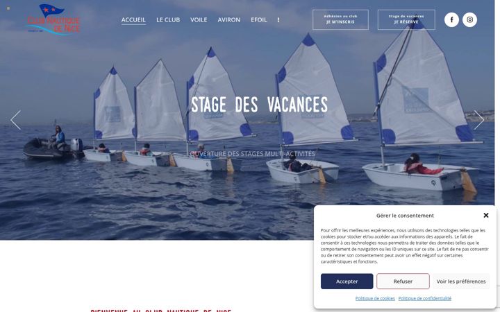 Screenshot of cnnice.fr