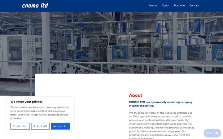 Screenshot of cnomo.co.uk