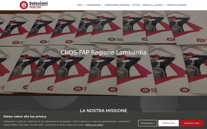 Skærmbillede af cnosfap.lombardia.it