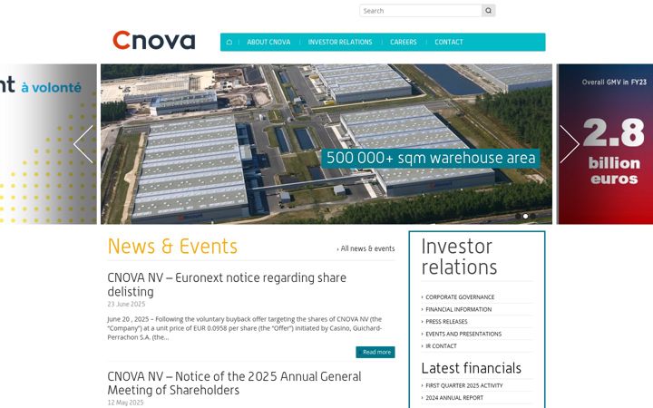 Screenshot of cnova.com
