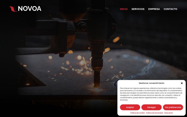 Screenshot of cnovoa.es