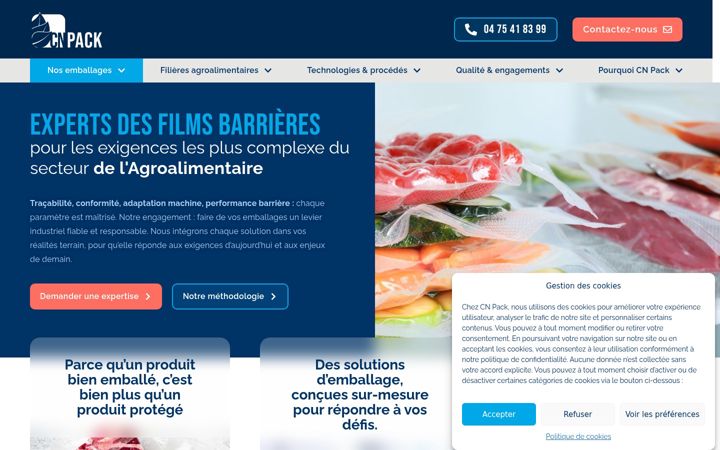 Capture d'écran de cnpack.fr