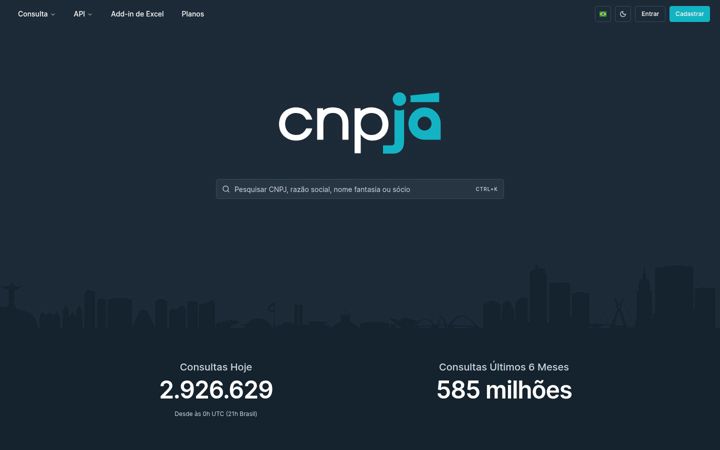 Screenshot of cnpja.com