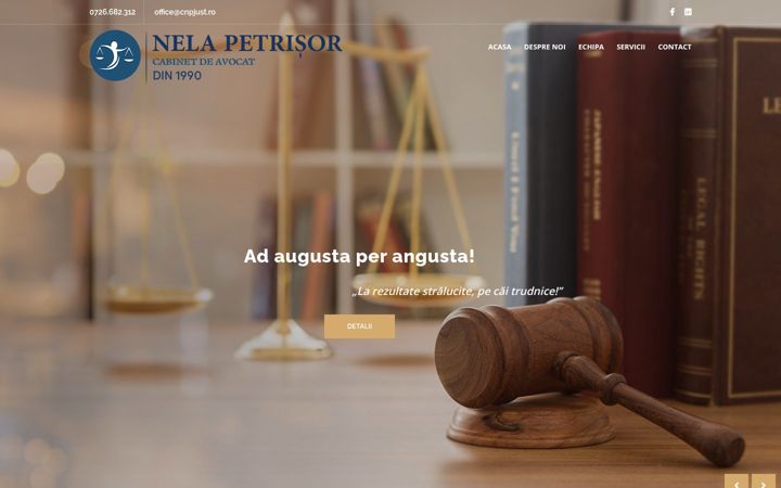 Screenshot of cnpjust.ro