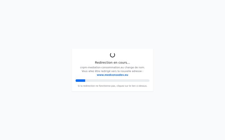 Screenshot of cnpm-mediation-consommation.eu