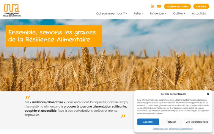 Capture d'écran de cnra-france.org