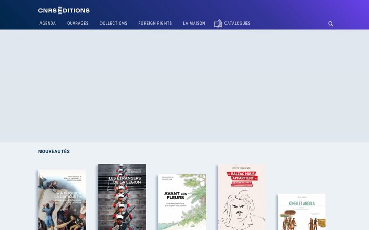 Screenshot of cnrseditions.fr