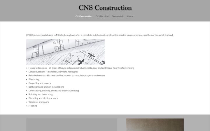 Screenshot of cns.construction